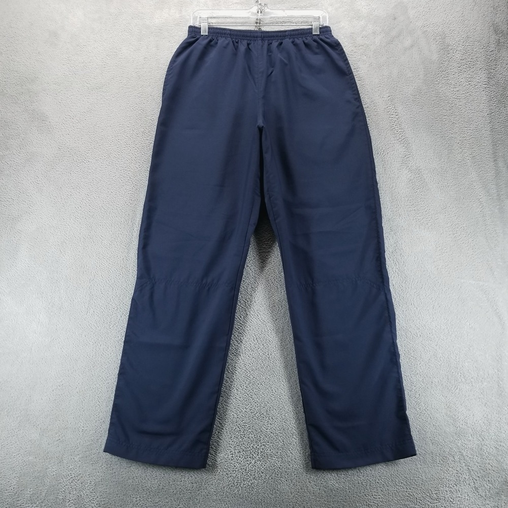 Nike Pants Mens M Blue Track Drill Warm Up Athletic‎ Ankle Zip Y2K